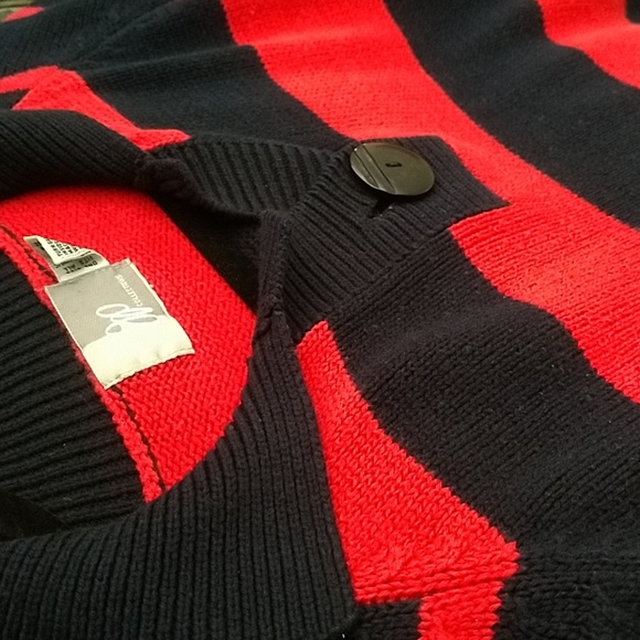 JP Collections OS Striped Sweater - Picture 6 of 6
